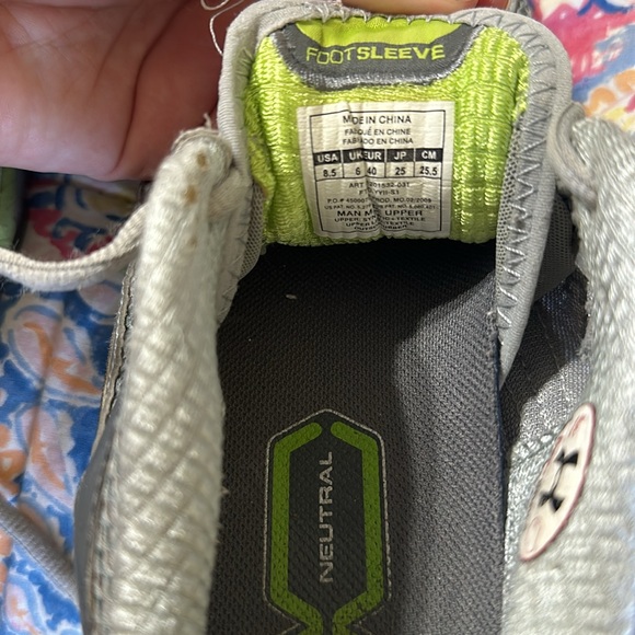 Gray Under Armour tennis shoes - Picture 7 of 7